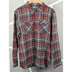 NWT Salty Crew Long Haul Flannel Shirt Women’s M Red Plaid Western Outdoor